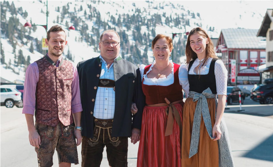Foto der Gastgeberfamilie Wagner in Obertauern.